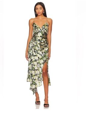 Alice + Olivia Shawna Dress in Moonlight Green